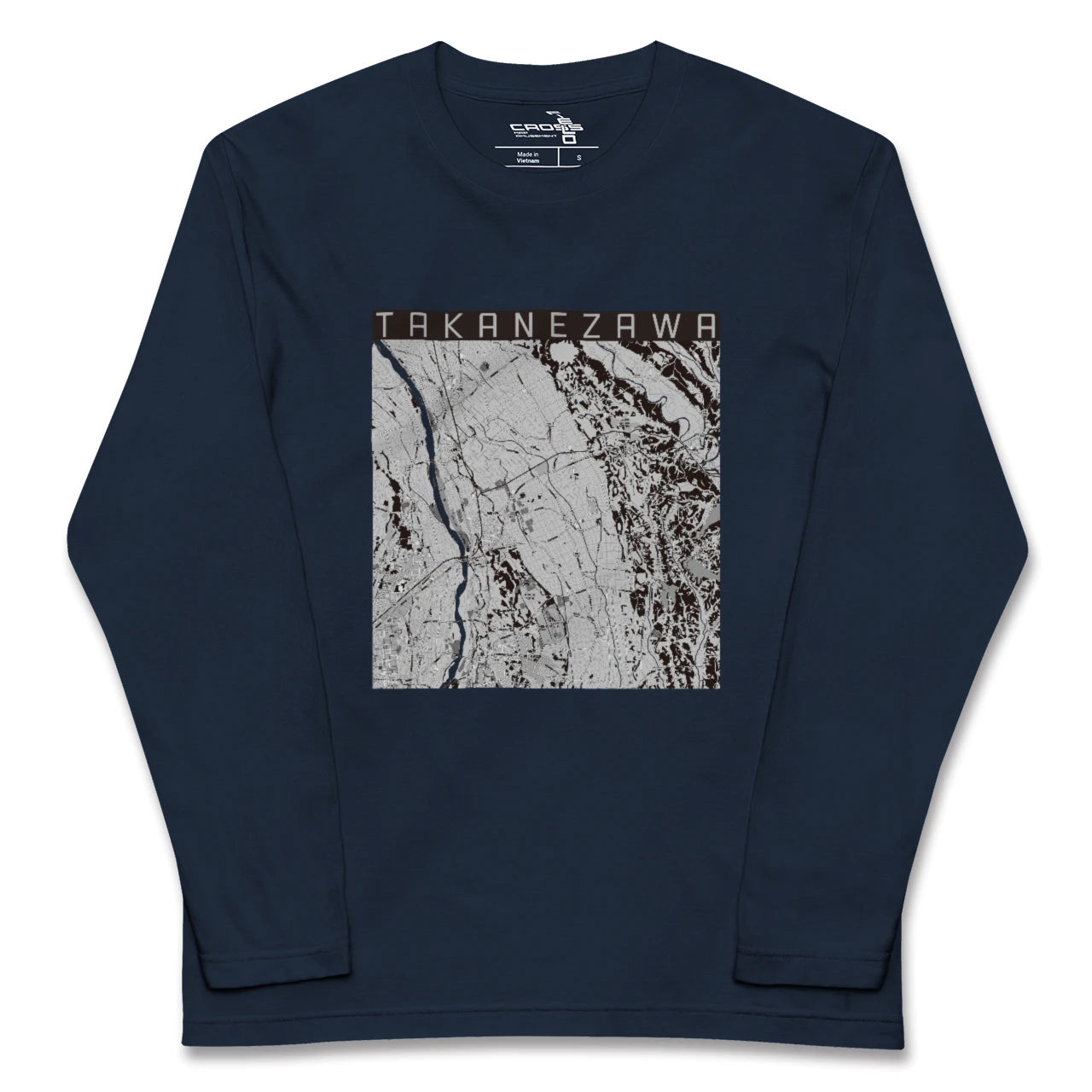 【高根沢(栃木県)】地図柄ロングスリーブTシャツ