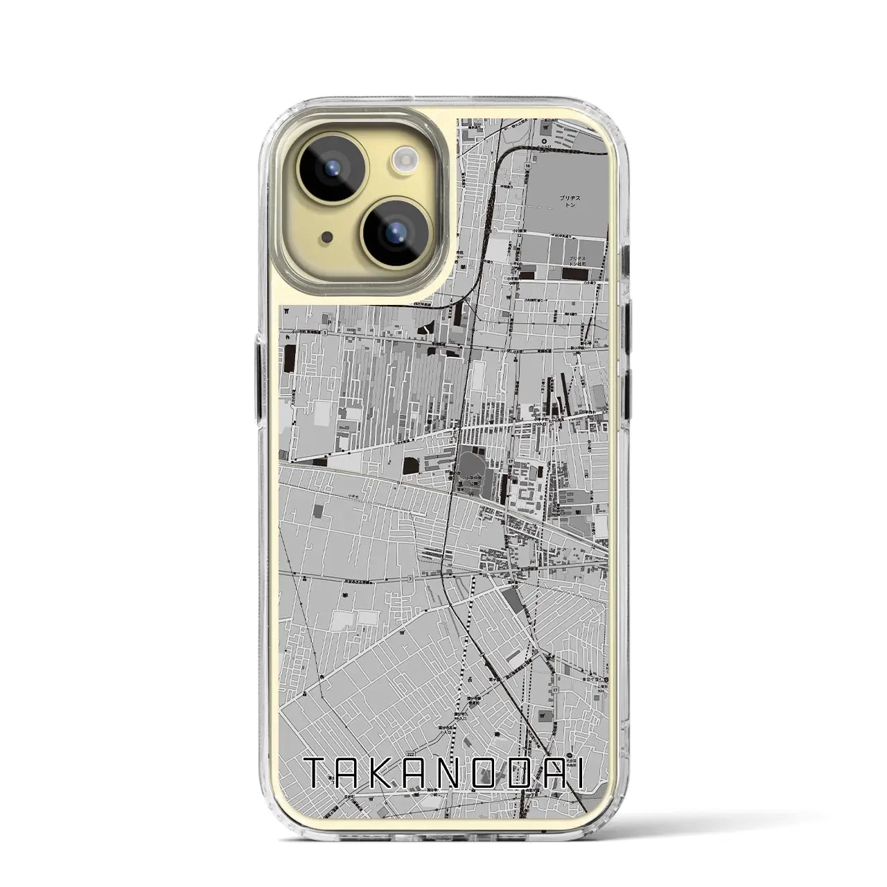 【鷹の台(東京都)】地図柄iPhoneケース(MagSafeタイプ)
