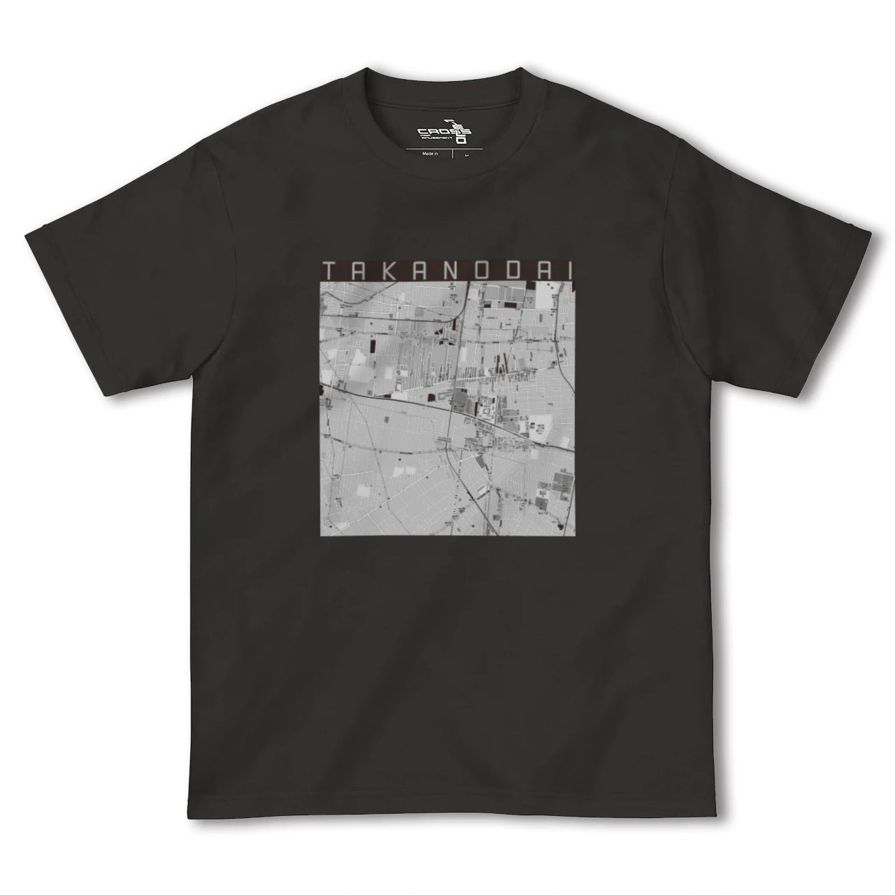 【鷹の台(東京都)】地図柄ヘビーウェイトTシャツ