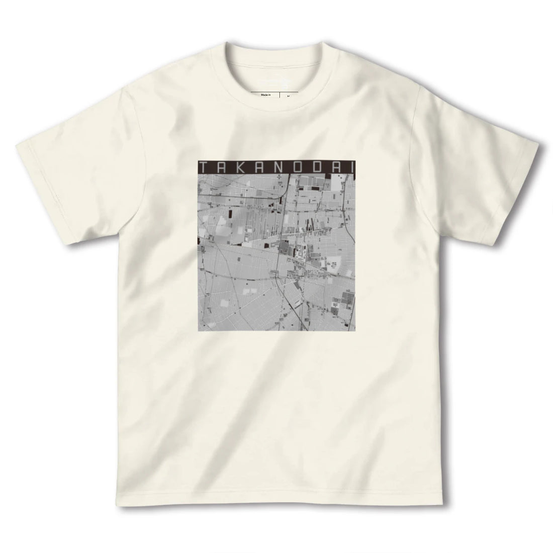 【鷹の台(東京都)】地図柄ヘビーウェイトTシャツ
