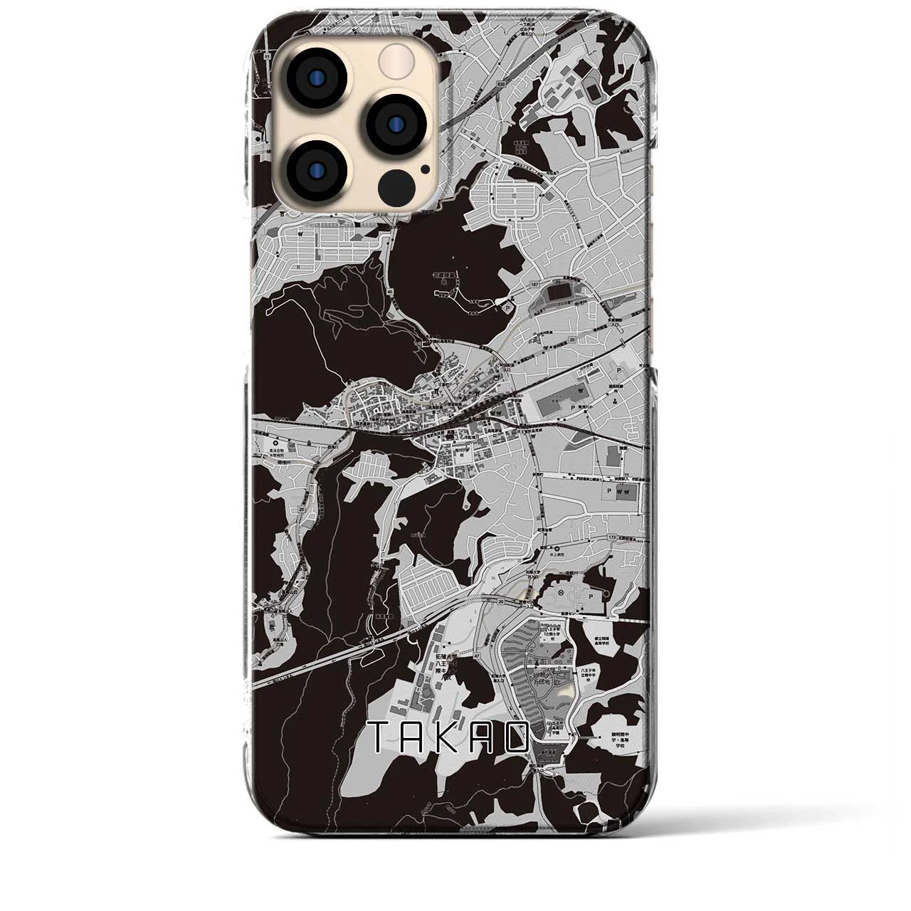 【高尾(東京都)】地図柄iPhoneケース(クリアタイプ)