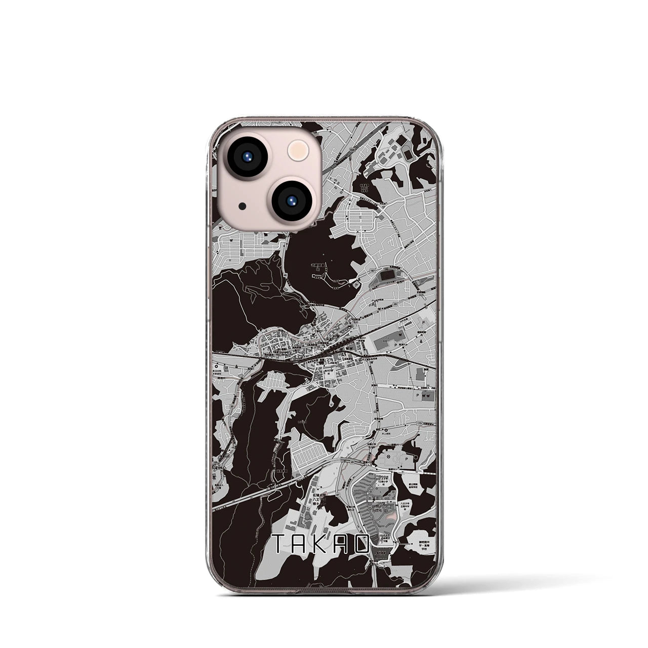 【高尾(東京都)】地図柄iPhoneケース(クリアタイプ)
