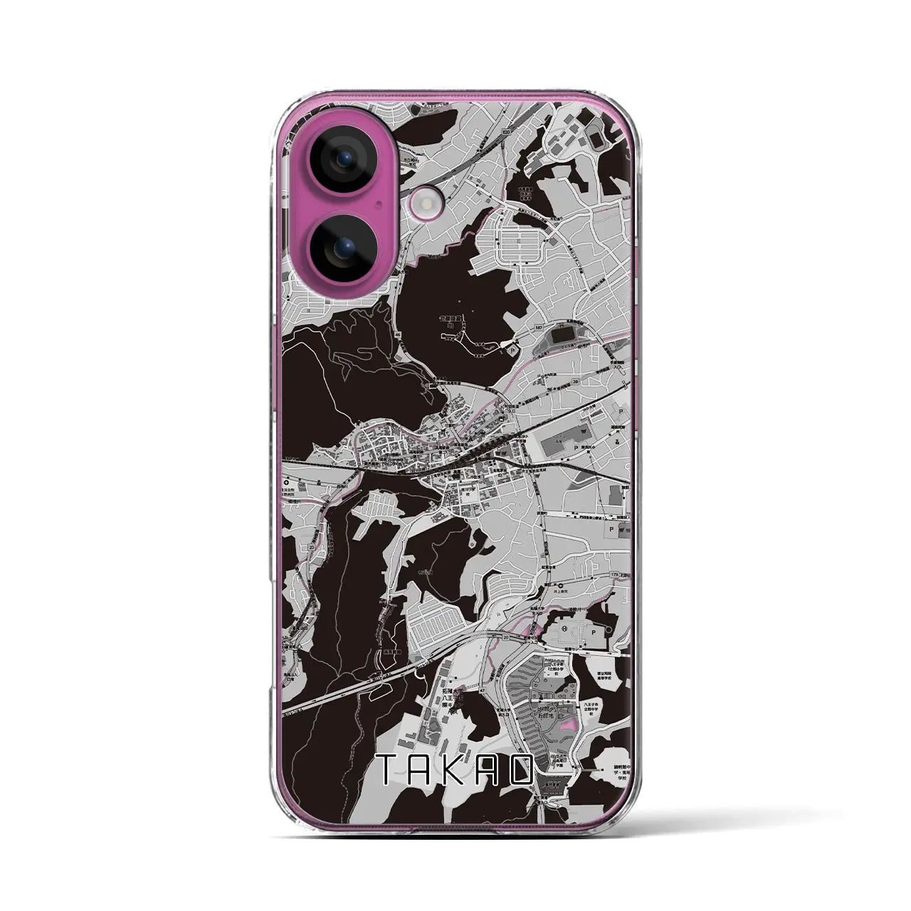 【高尾(東京都)】地図柄iPhoneケース(クリアタイプ)