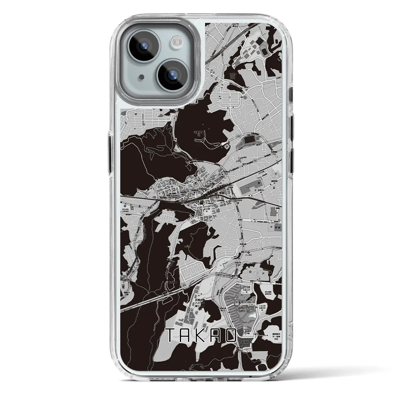 【高尾(東京都)】地図柄iPhoneケース(MagSafeタイプ)