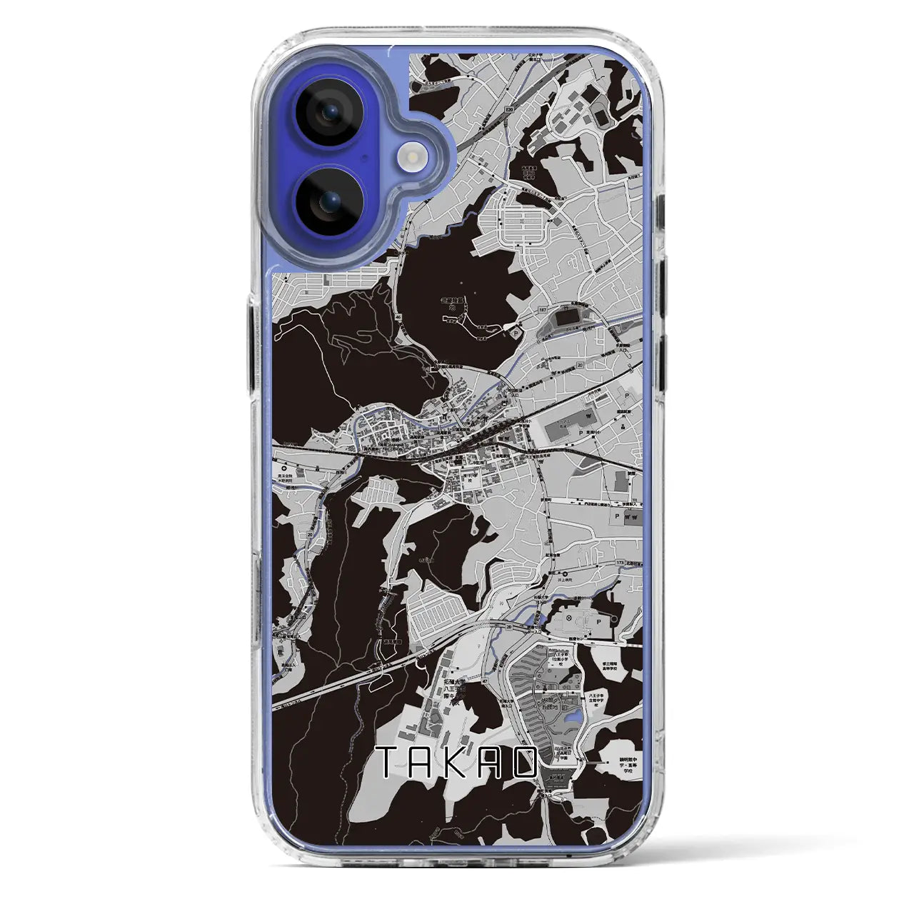 【高尾(東京都)】地図柄iPhoneケース(MagSafeタイプ)