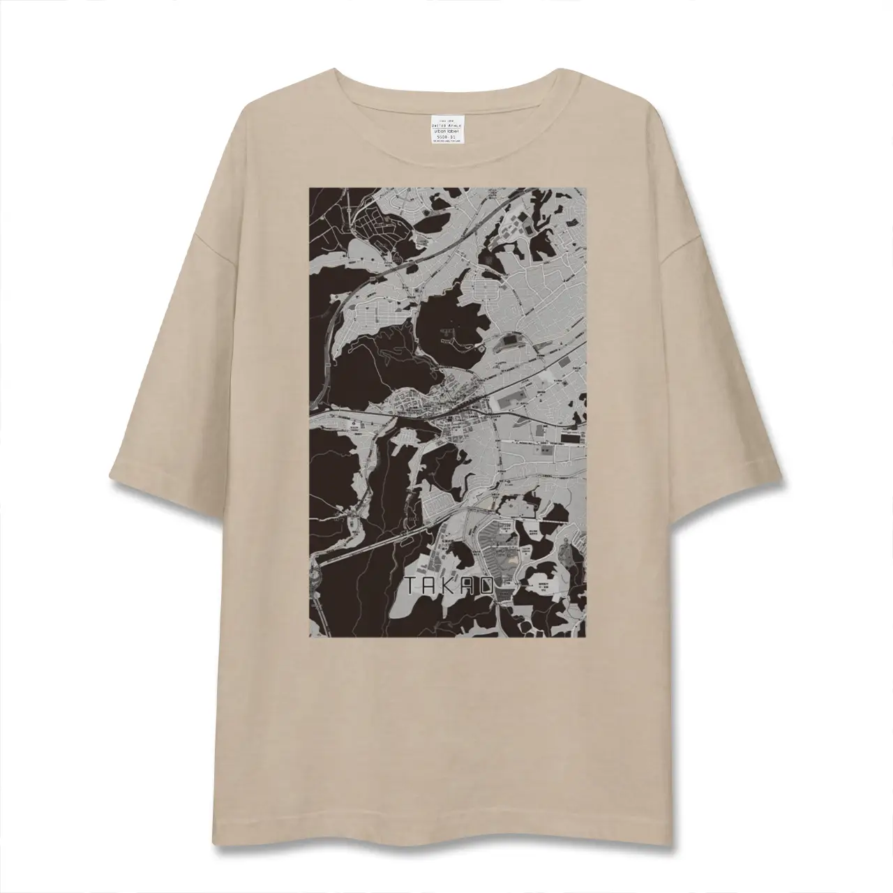 【高尾(東京都)】地図柄ビッグシルエットTシャツ