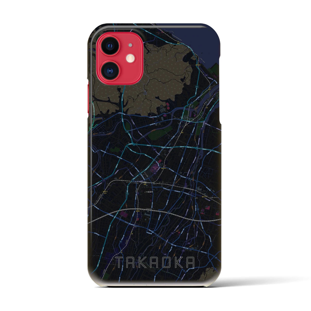 【高岡(富山県)】地図柄iPhoneケース(バックカバータイプ)