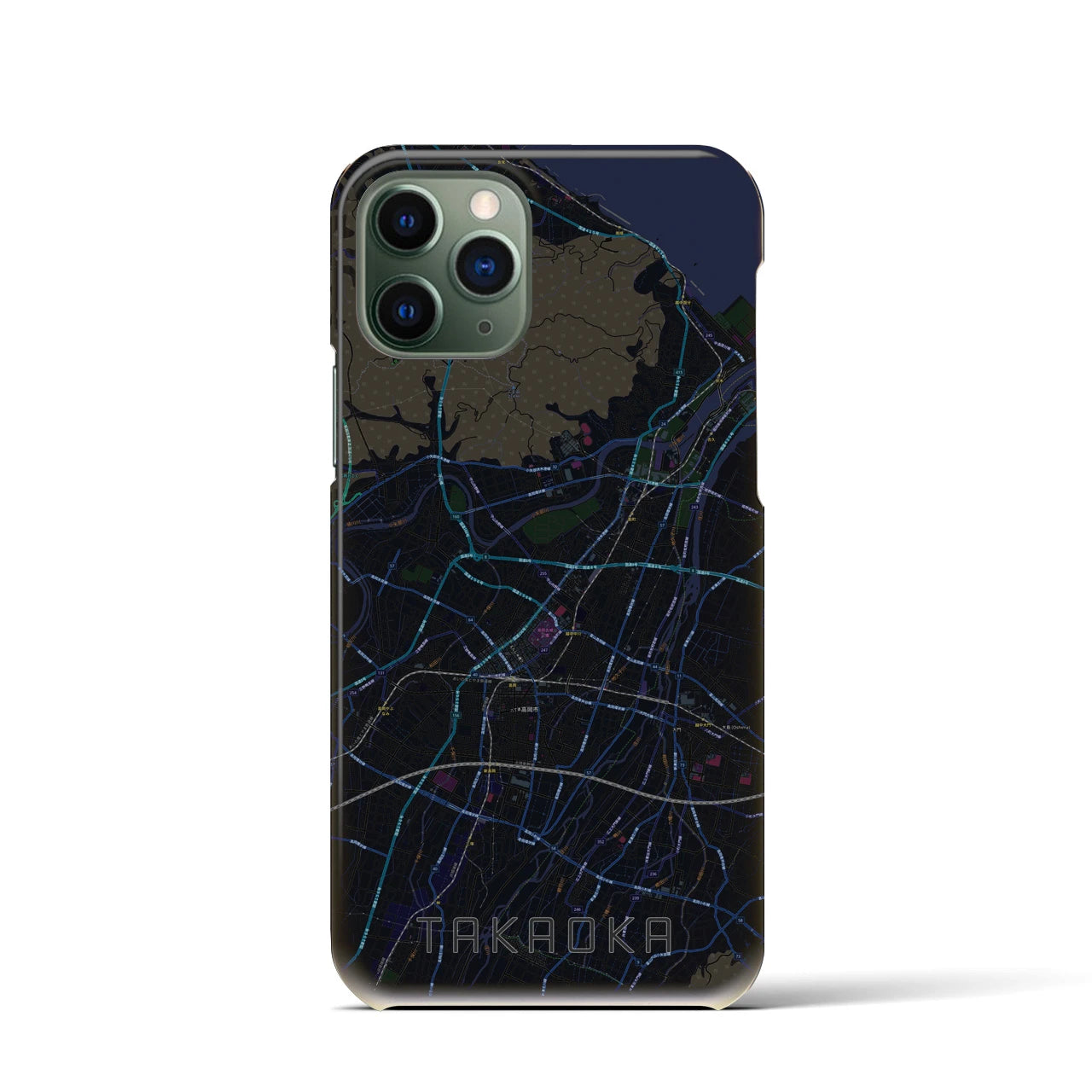 【高岡(富山県)】地図柄iPhoneケース(バックカバータイプ)