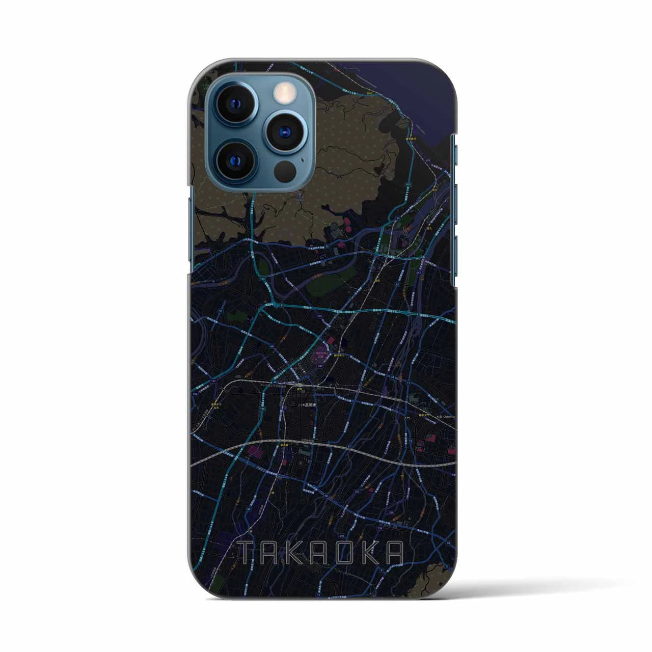 【高岡(富山県)】地図柄iPhoneケース(バックカバータイプ)