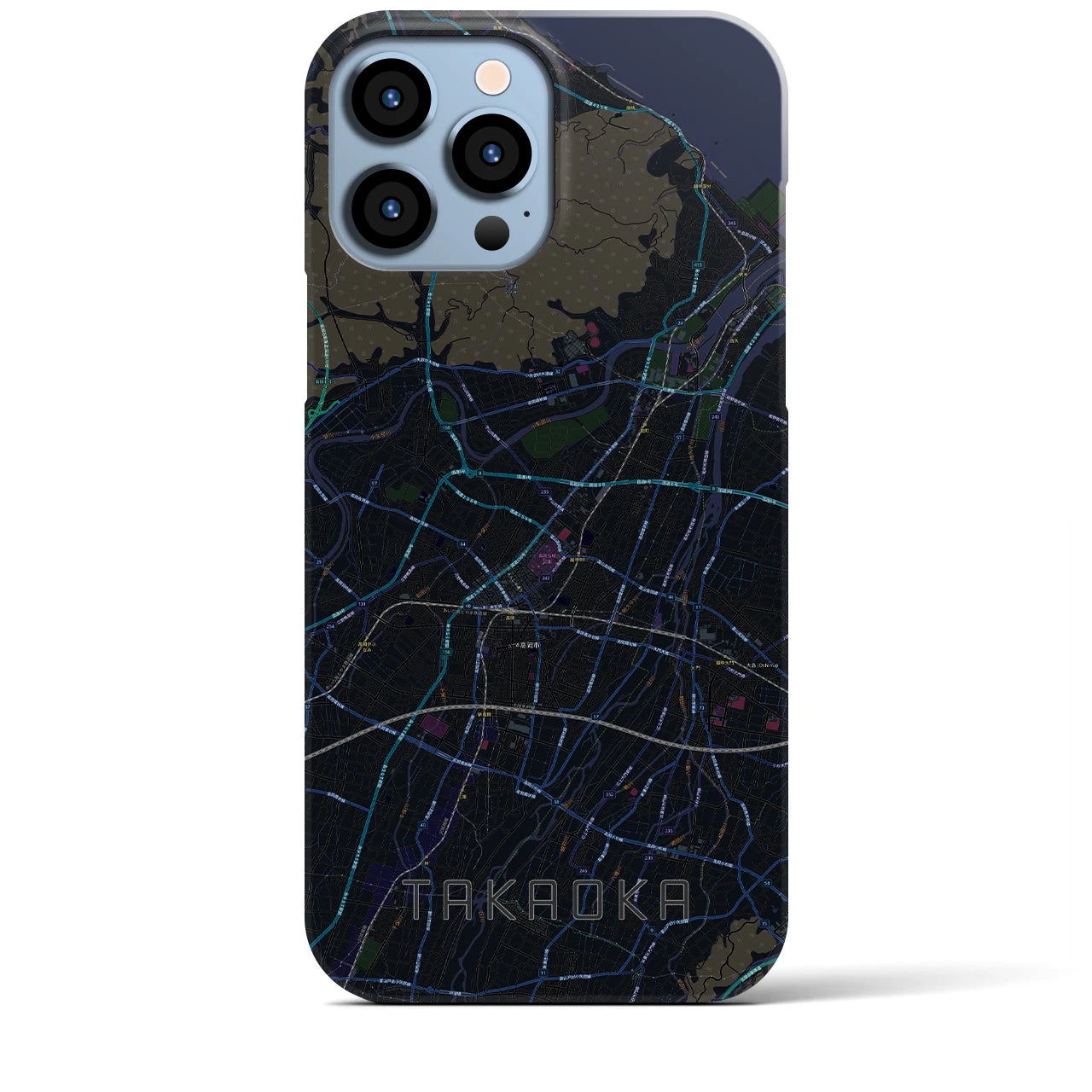 【高岡(富山県)】地図柄iPhoneケース(バックカバータイプ)