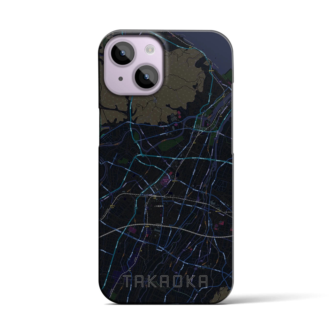 【高岡(富山県)】地図柄iPhoneケース(バックカバータイプ)