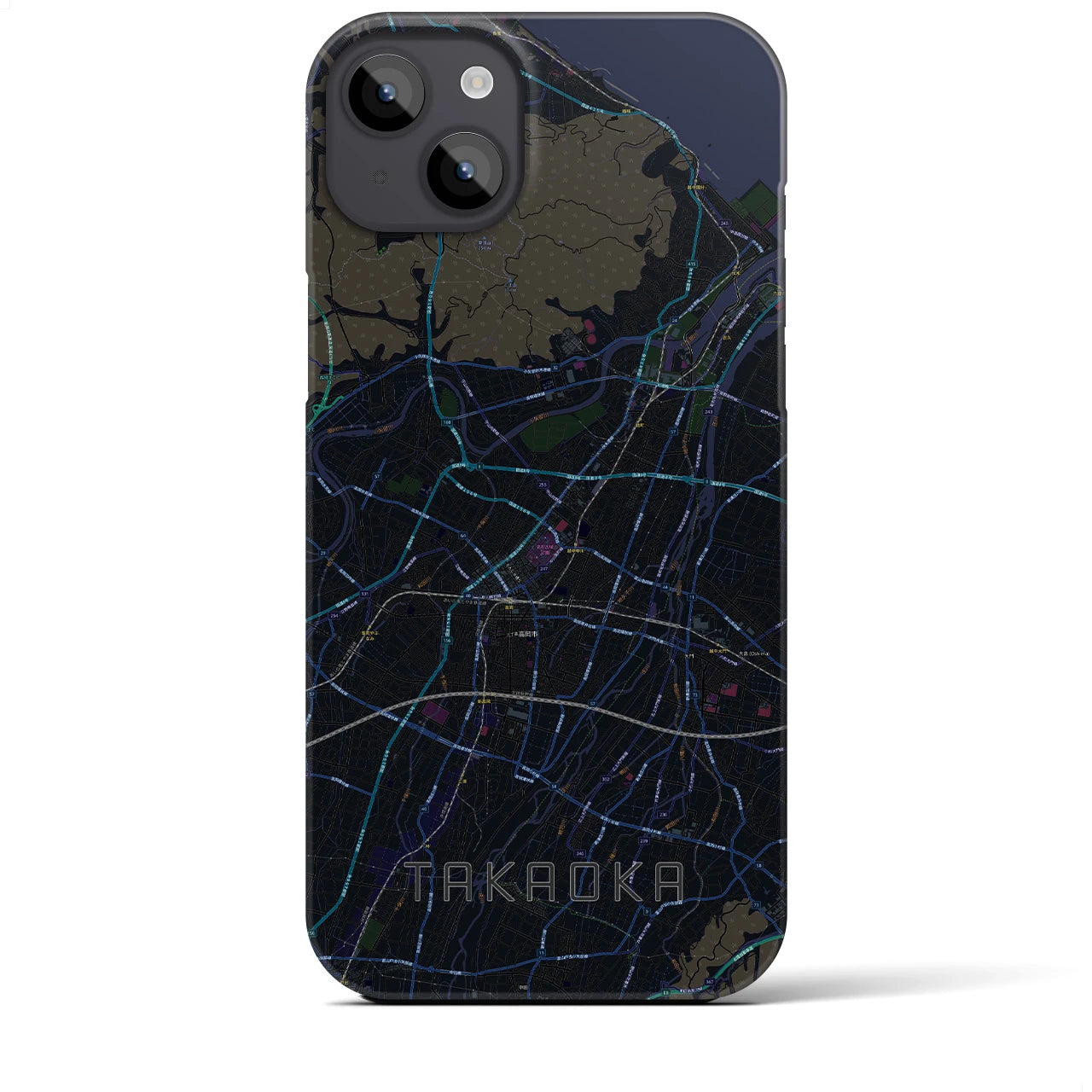 【高岡(富山県)】地図柄iPhoneケース(バックカバータイプ)