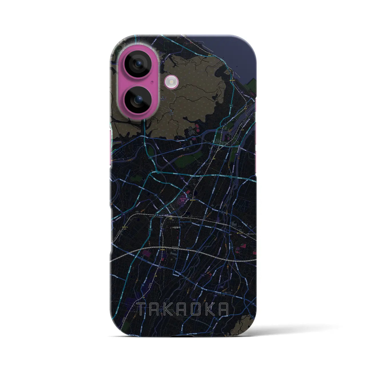 【高岡(富山県)】地図柄iPhoneケース(バックカバータイプ)