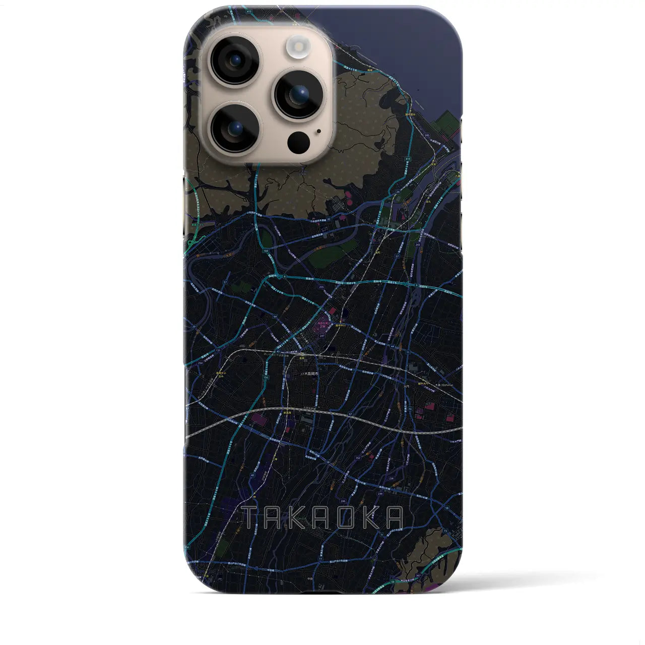 【高岡(富山県)】地図柄iPhoneケース(バックカバータイプ)