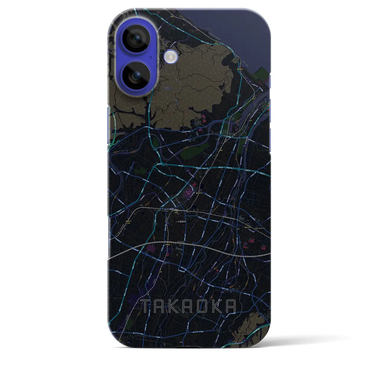 【高岡(富山県)】地図柄iPhoneケース(バックカバータイプ)