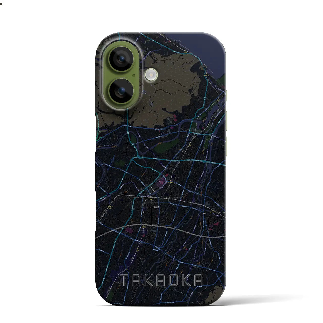 【高岡(富山県)】地図柄iPhoneケース(バックカバータイプ)