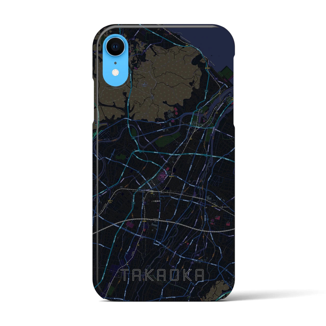 【高岡(富山県)】地図柄iPhoneケース(バックカバータイプ)