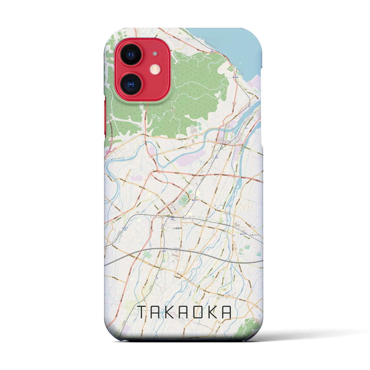 【高岡(富山県)】地図柄iPhoneケース(バックカバータイプ)