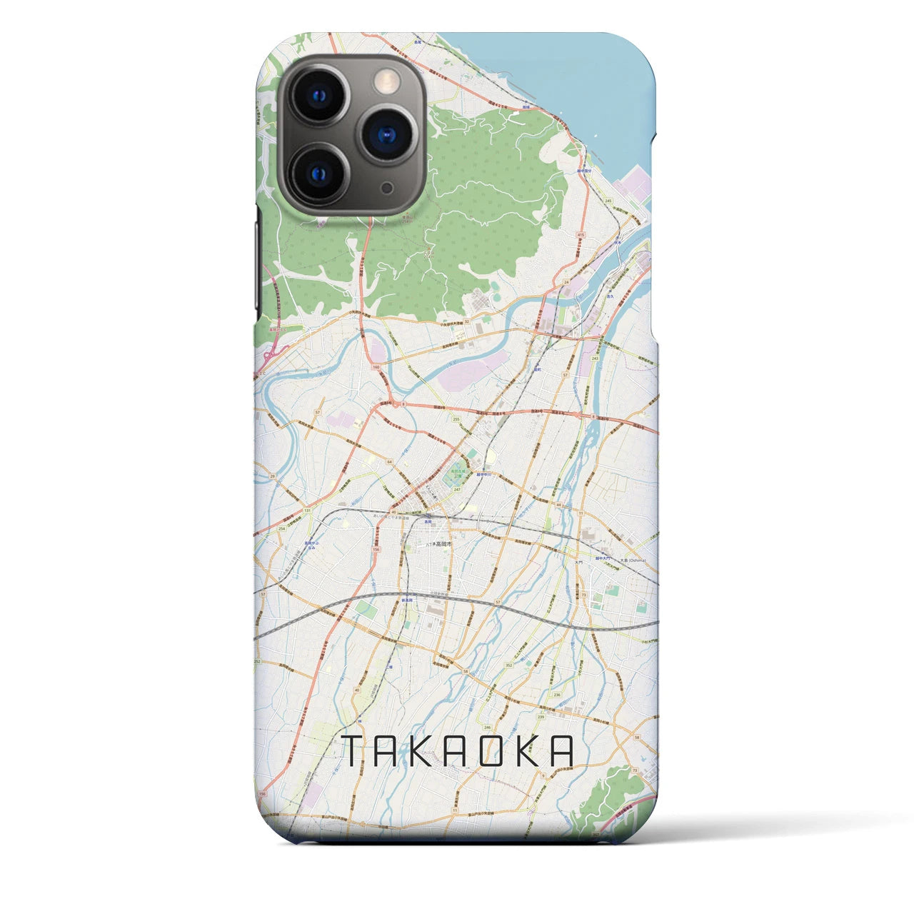 【高岡(富山県)】地図柄iPhoneケース(バックカバータイプ)