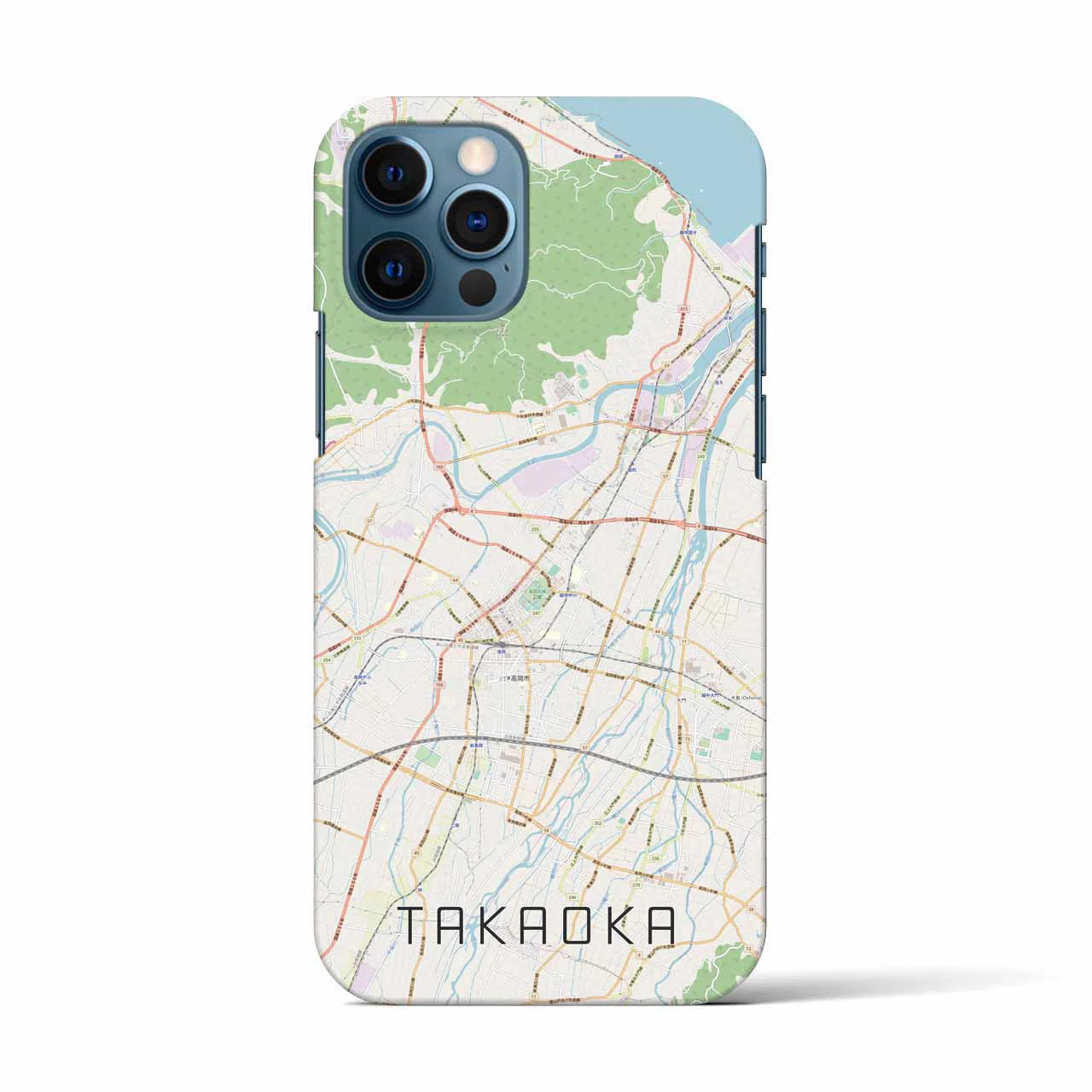 【高岡(富山県)】地図柄iPhoneケース(バックカバータイプ)