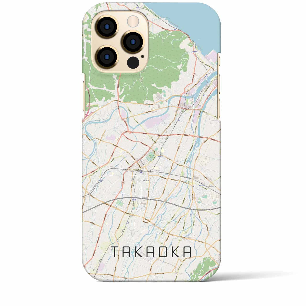 【高岡(富山県)】地図柄iPhoneケース(バックカバータイプ)