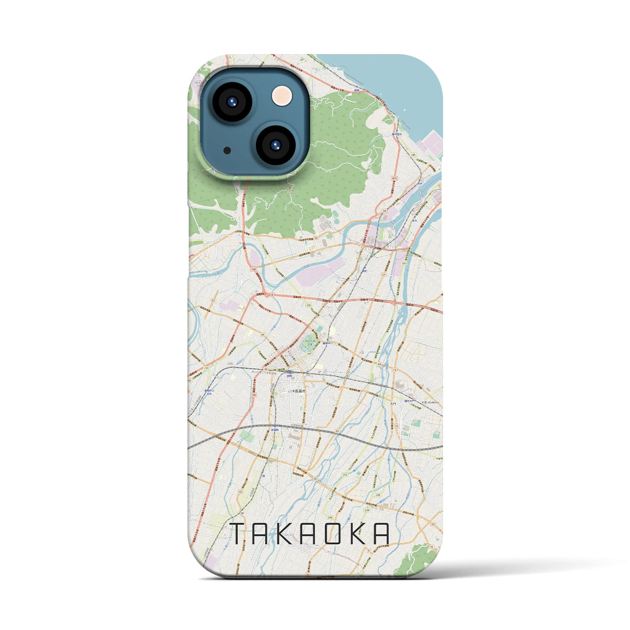 【高岡(富山県)】地図柄iPhoneケース(バックカバータイプ)