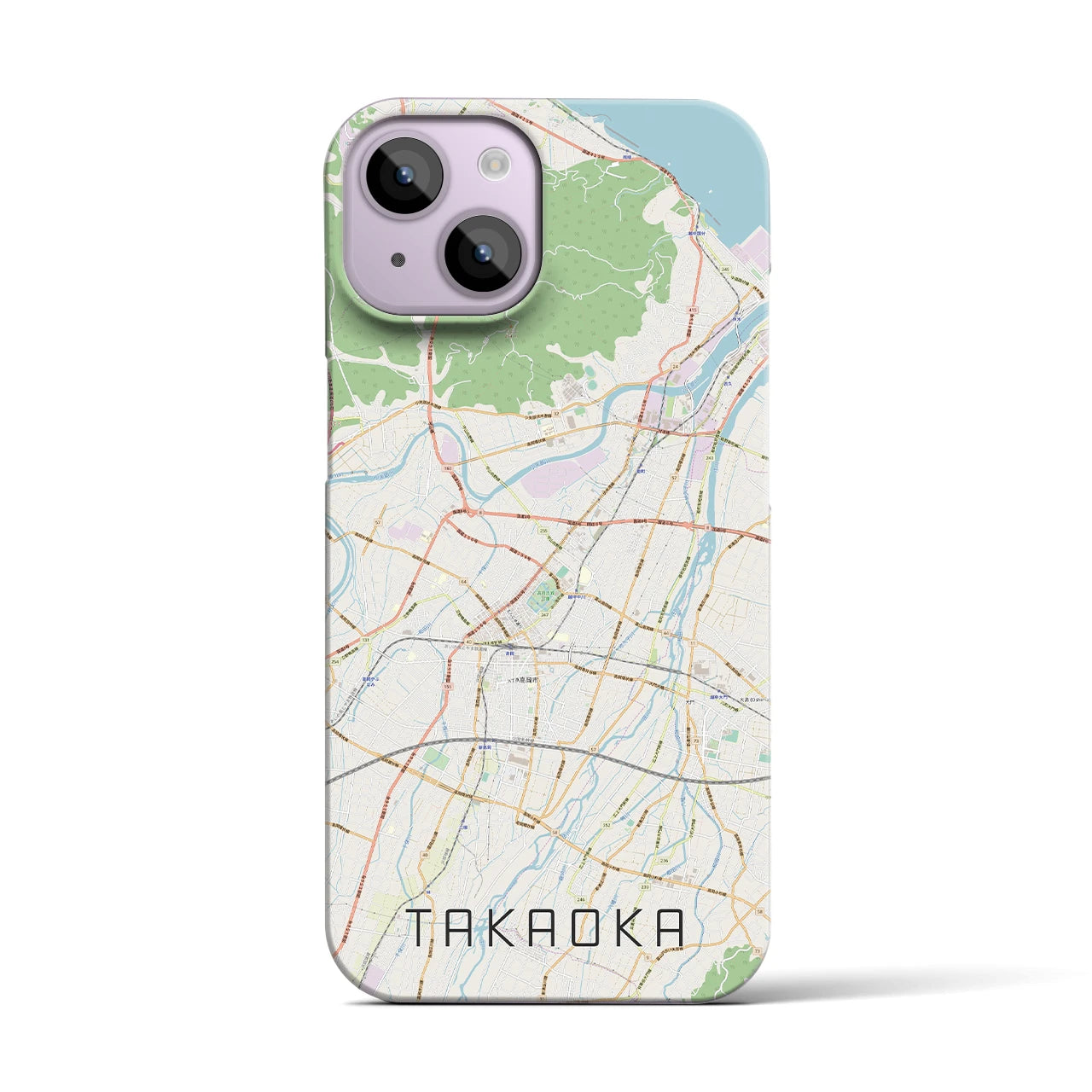 【高岡(富山県)】地図柄iPhoneケース(バックカバータイプ)