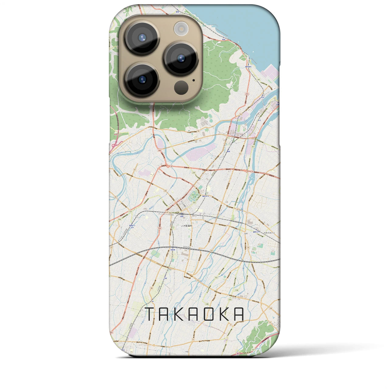 【高岡(富山県)】地図柄iPhoneケース(バックカバータイプ)