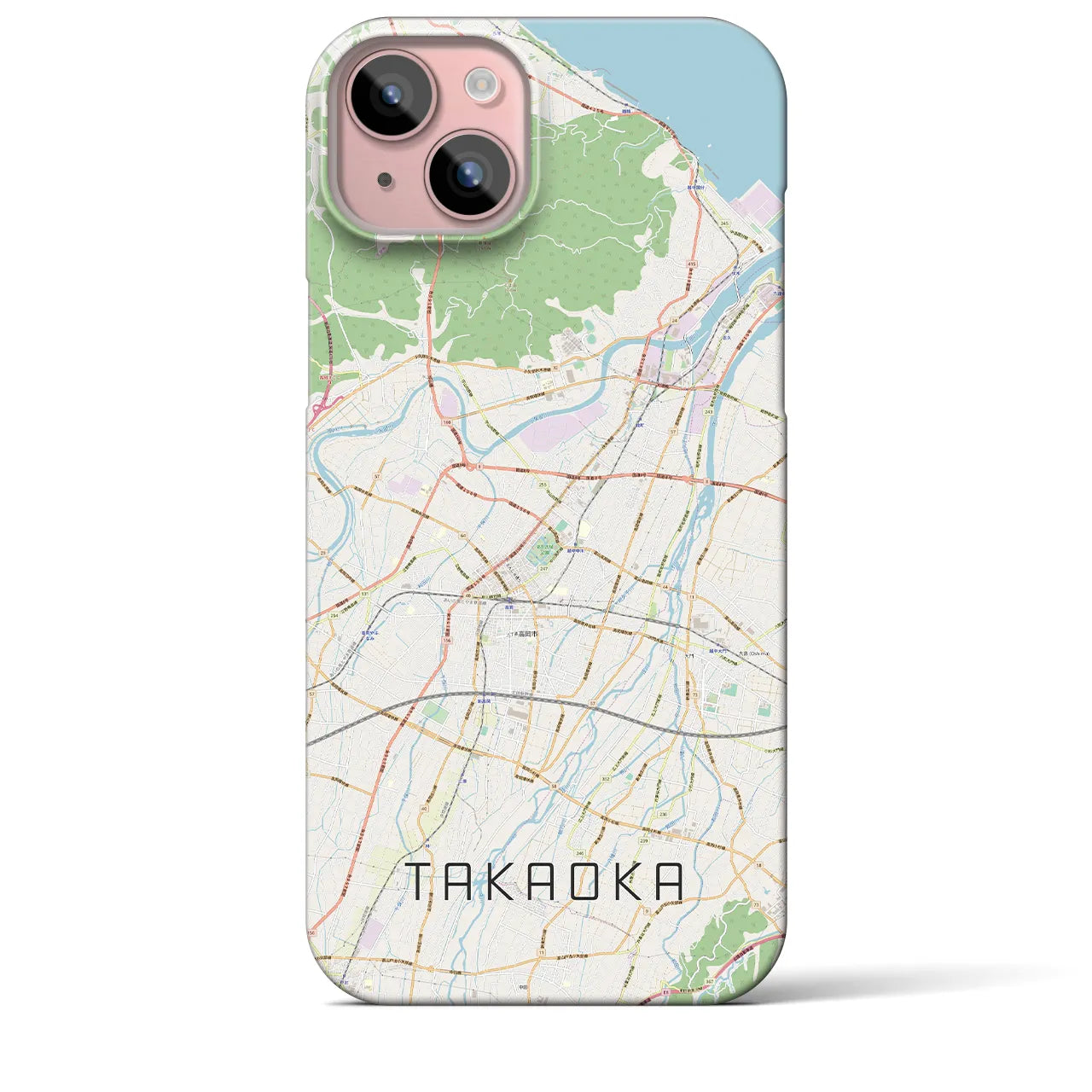 【高岡(富山県)】地図柄iPhoneケース(バックカバータイプ)