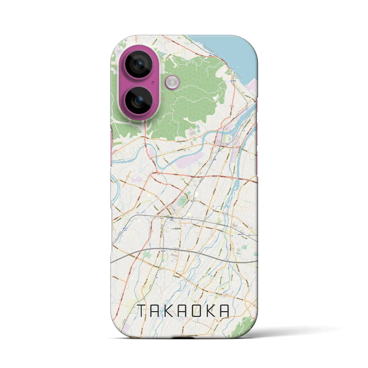 【高岡(富山県)】地図柄iPhoneケース(バックカバータイプ)