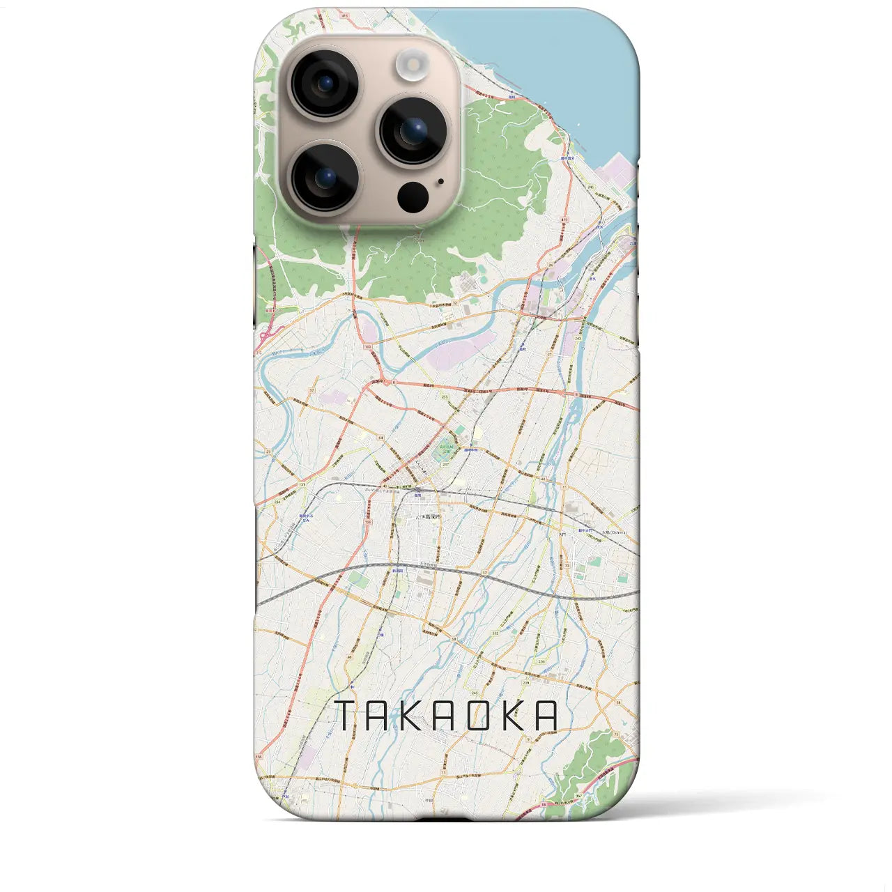 【高岡(富山県)】地図柄iPhoneケース(バックカバータイプ)