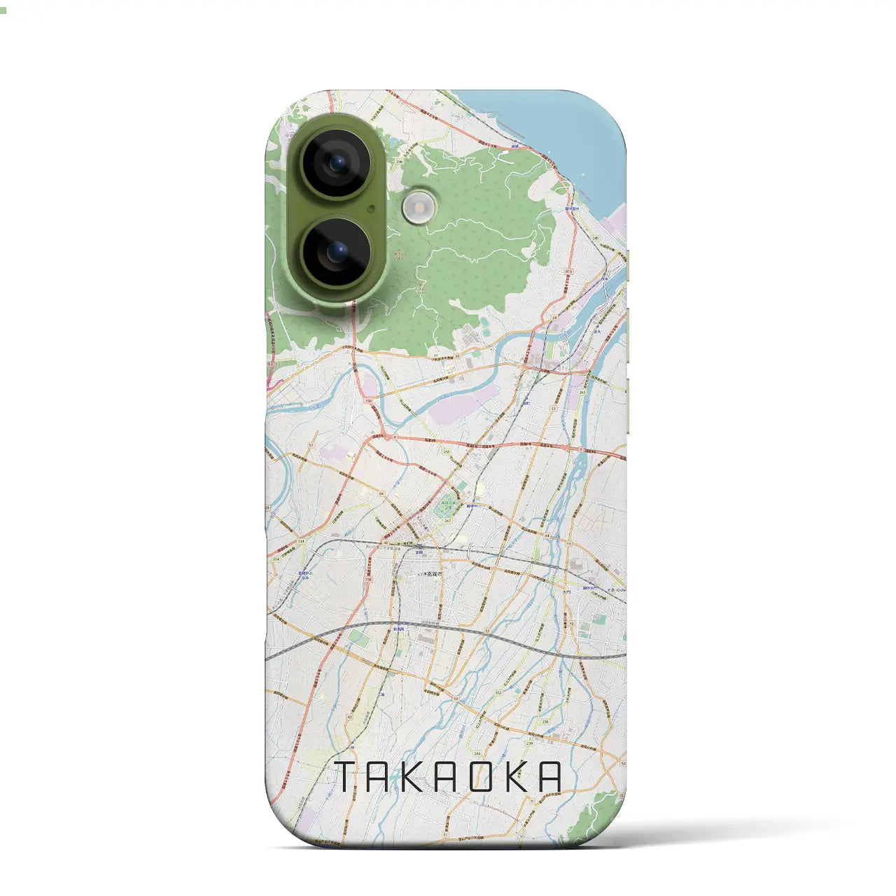 【高岡(富山県)】地図柄iPhoneケース(バックカバータイプ)