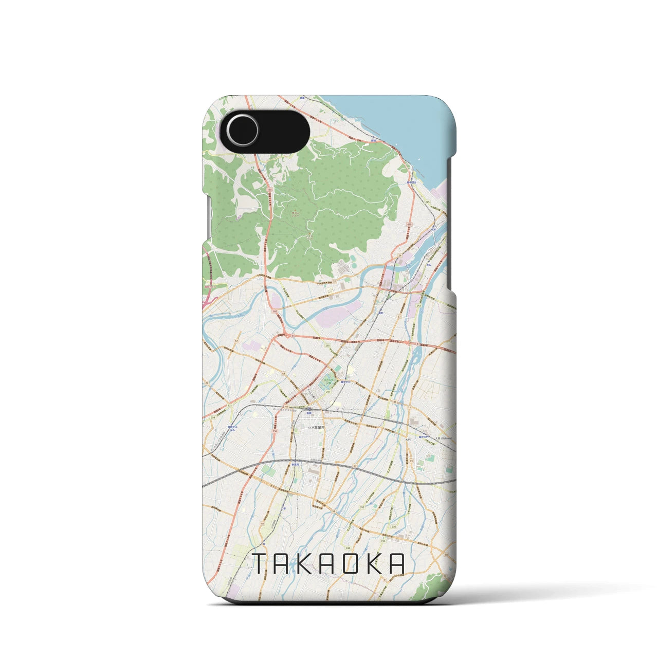 【高岡(富山県)】地図柄iPhoneケース(バックカバータイプ)