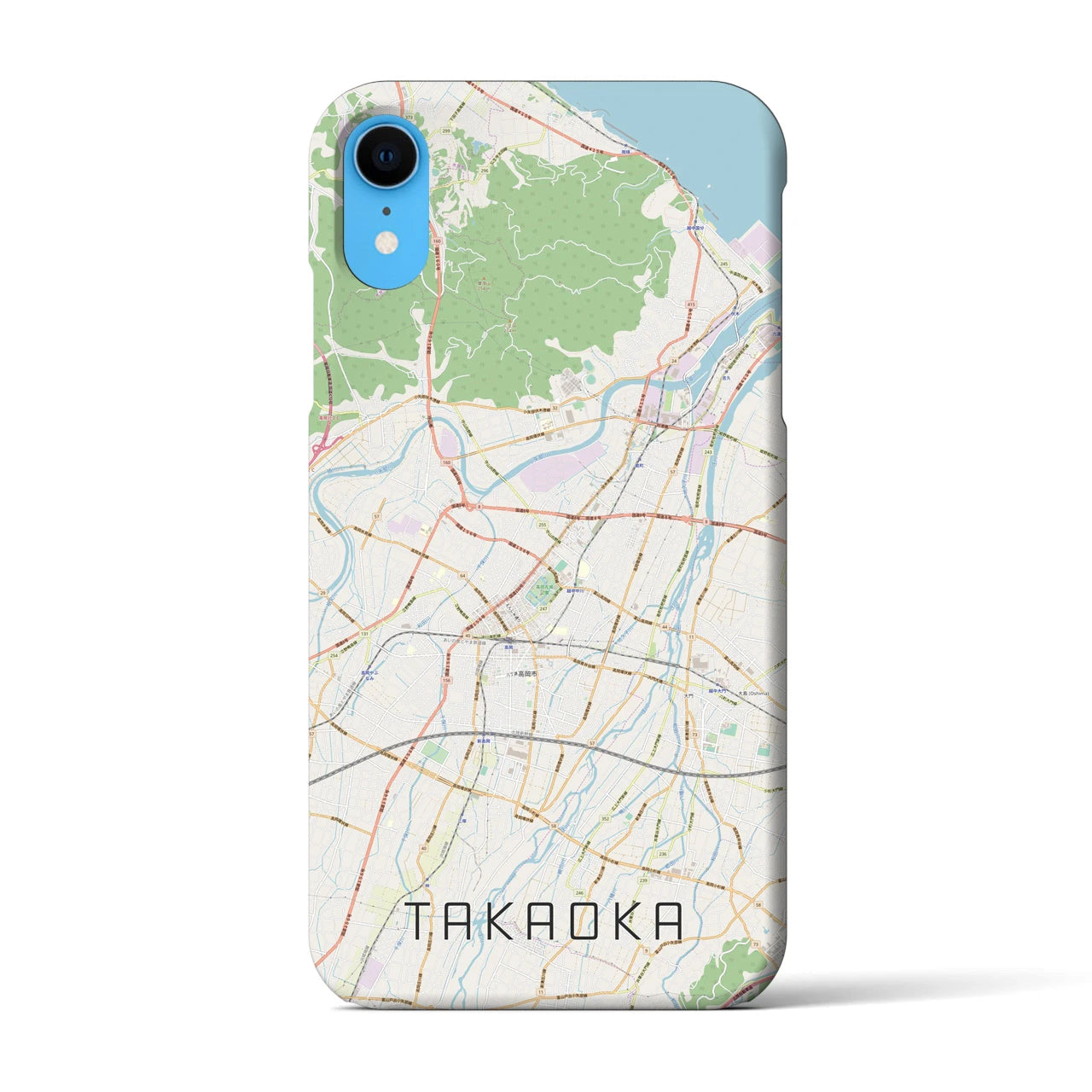 【高岡(富山県)】地図柄iPhoneケース(バックカバータイプ)