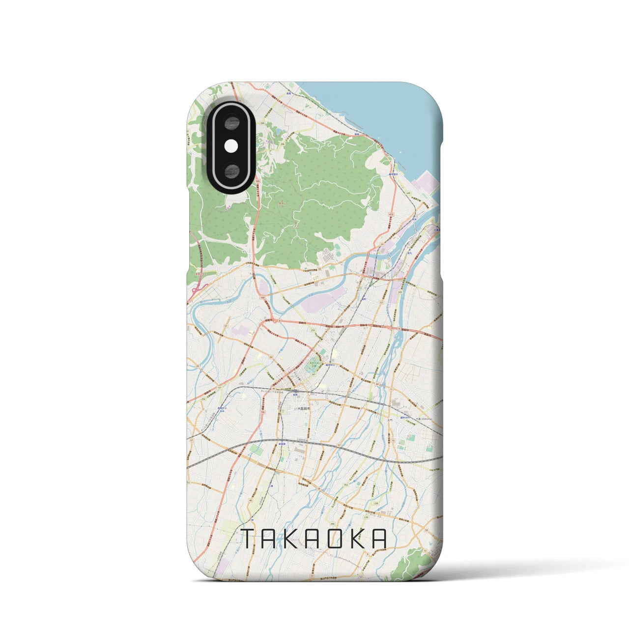 【高岡(富山県)】地図柄iPhoneケース(バックカバータイプ)