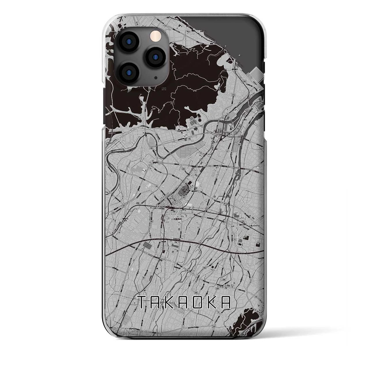 【高岡(富山県)】地図柄iPhoneケース(クリアタイプ)