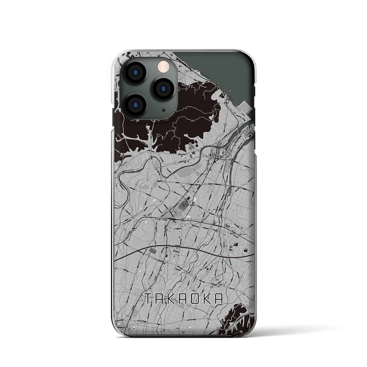 【高岡(富山県)】地図柄iPhoneケース(クリアタイプ)