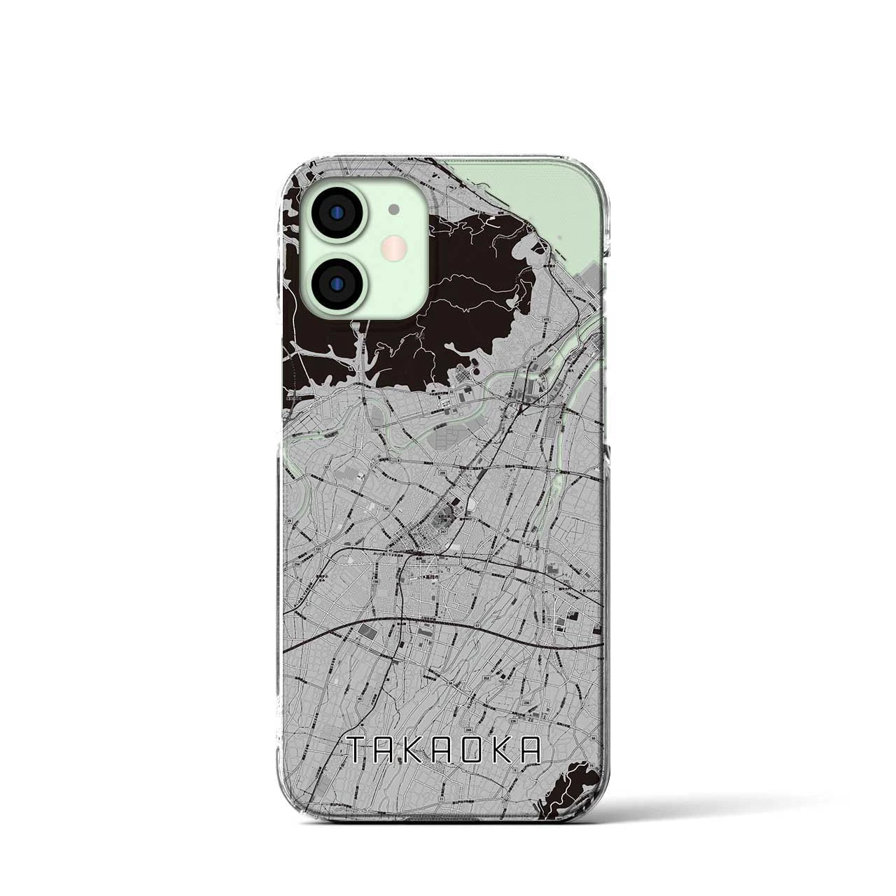 【高岡(富山県)】地図柄iPhoneケース(クリアタイプ)