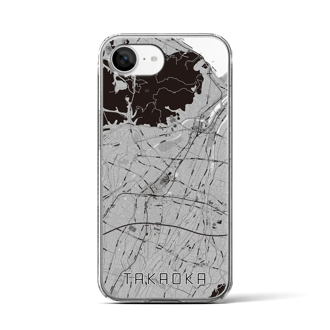 【高岡(富山県)】地図柄iPhoneケース(クリアタイプ)