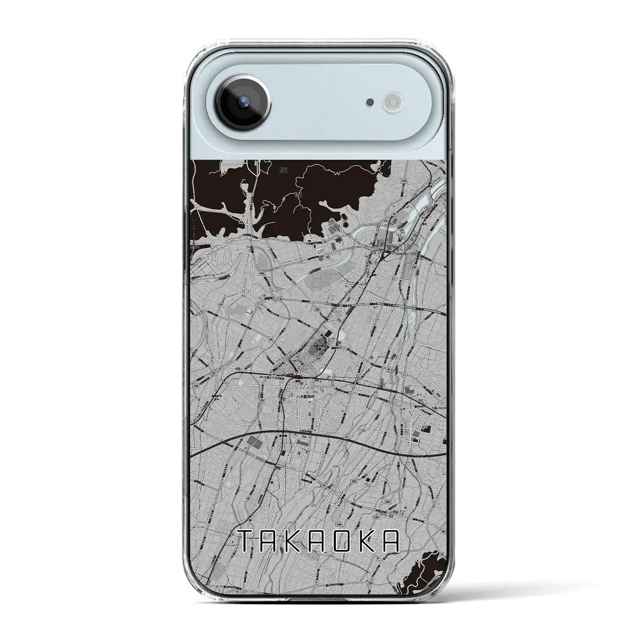 【高岡(富山県)】地図柄iPhoneケース(クリアタイプ)