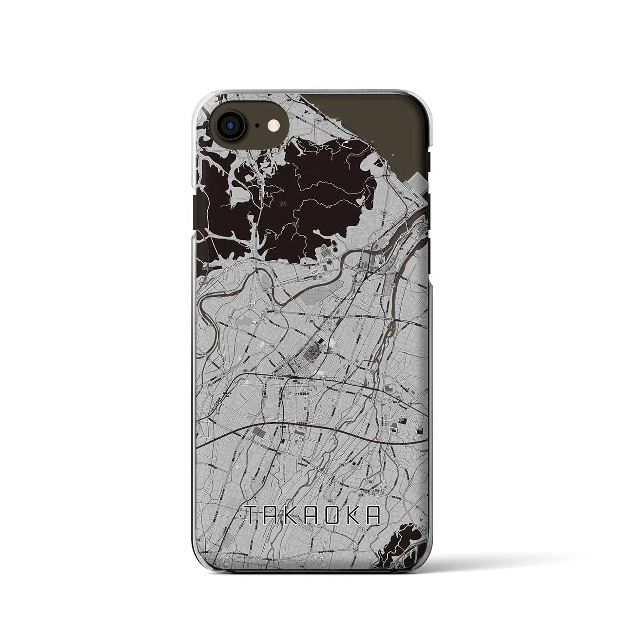 【高岡(富山県)】地図柄iPhoneケース(クリアタイプ)
