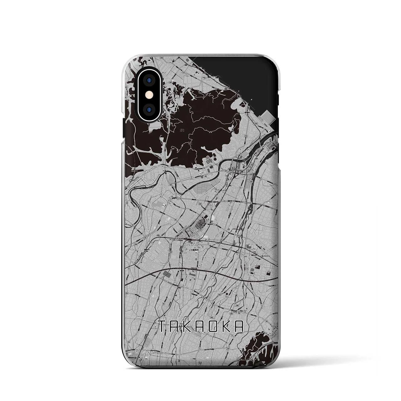 【高岡(富山県)】地図柄iPhoneケース(クリアタイプ)