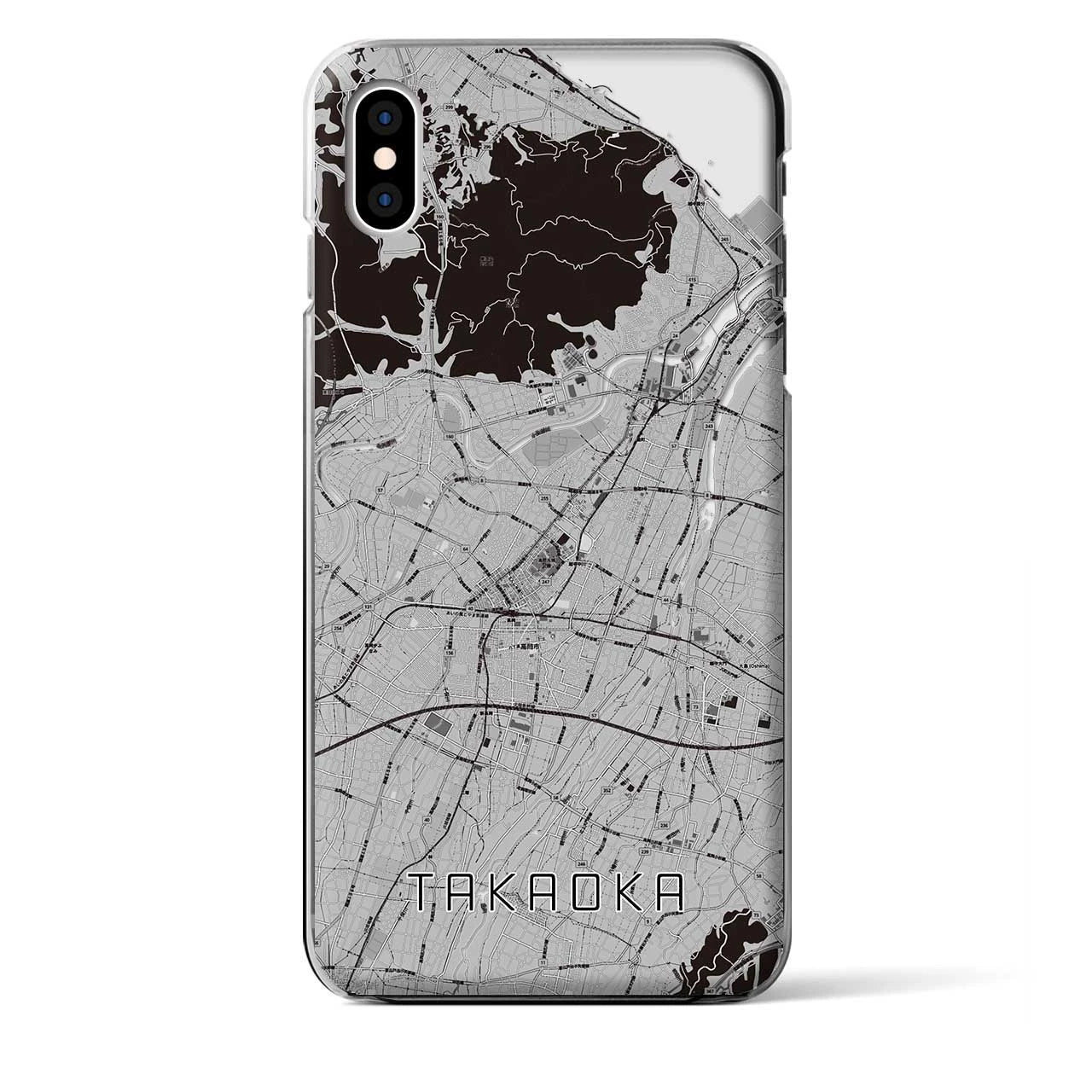 【高岡(富山県)】地図柄iPhoneケース(クリアタイプ)