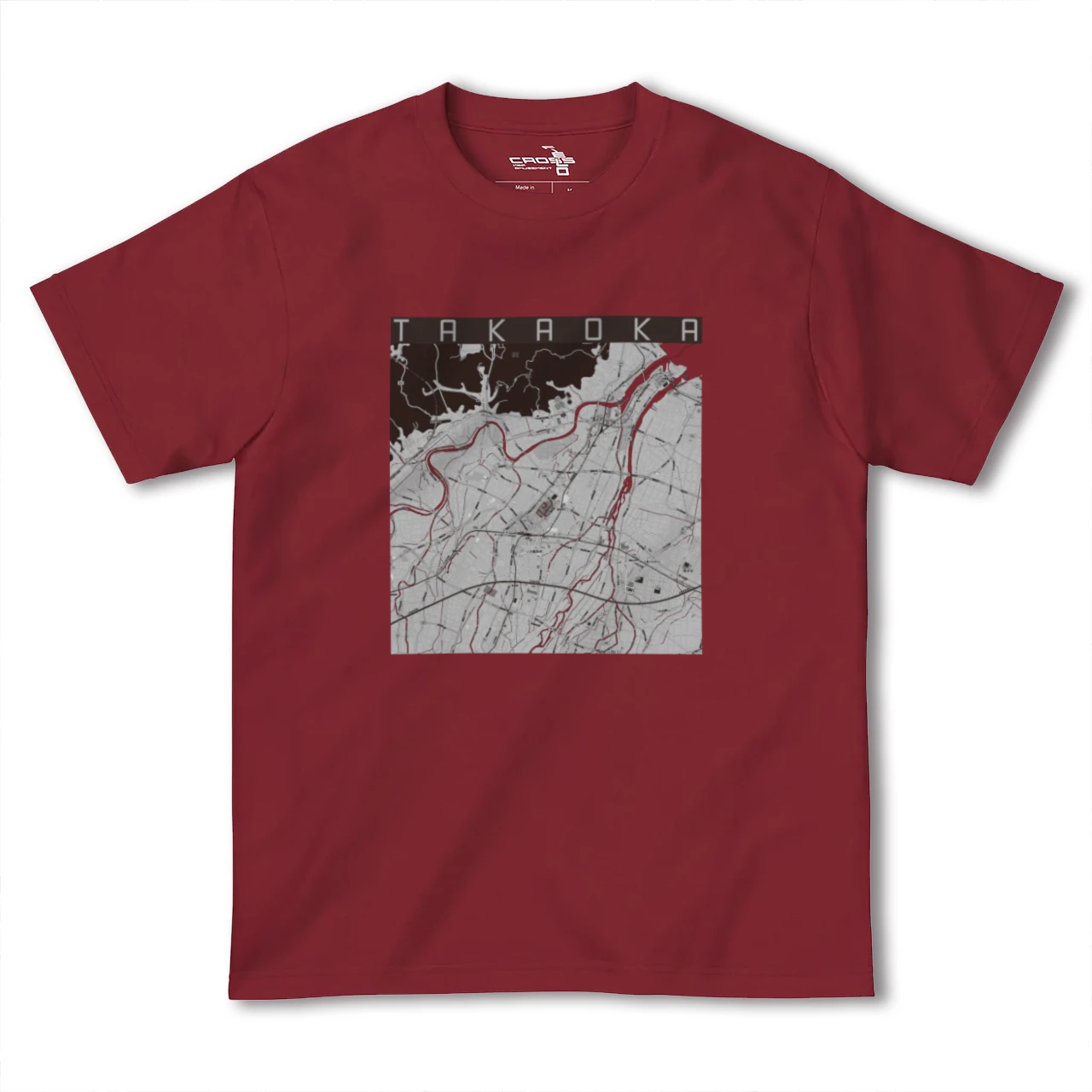 【高岡(富山県)】地図柄ヘビーウェイトTシャツ