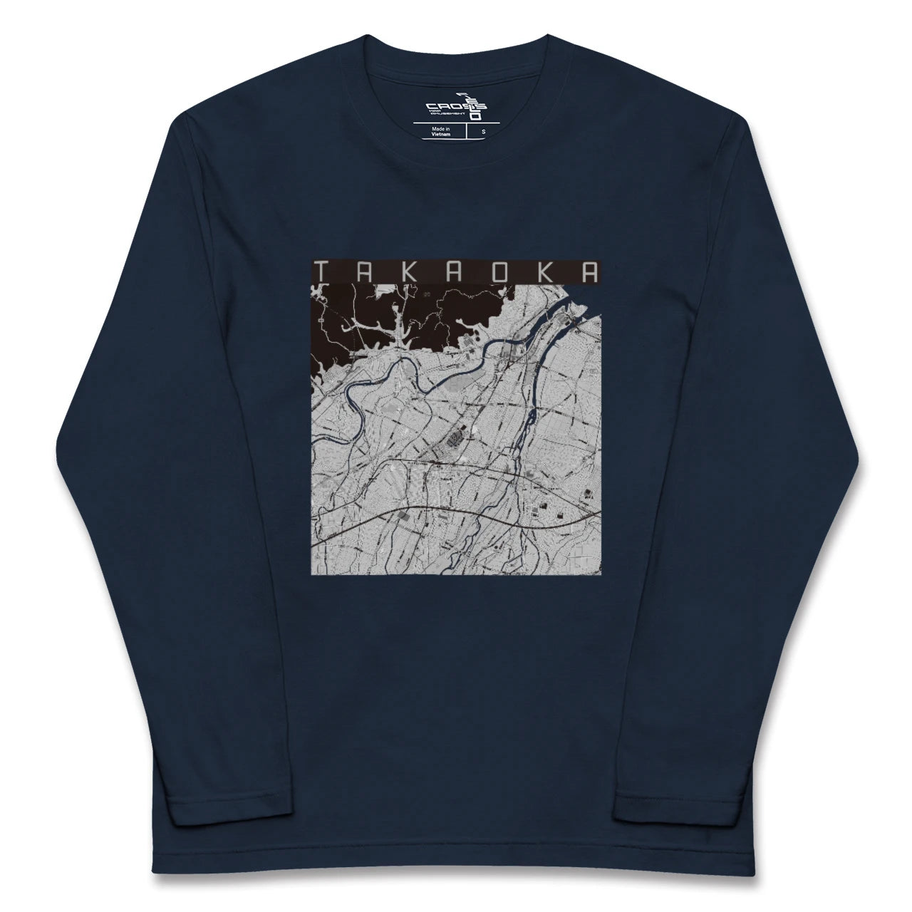 【高岡(富山県)】地図柄ロングスリーブTシャツ