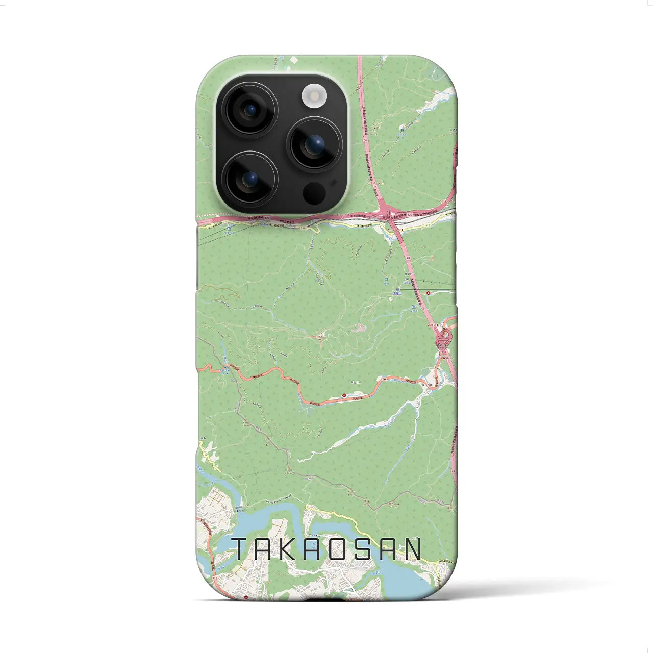 【高尾山(東京都)】地図柄iPhoneケース(バックカバータイプ)