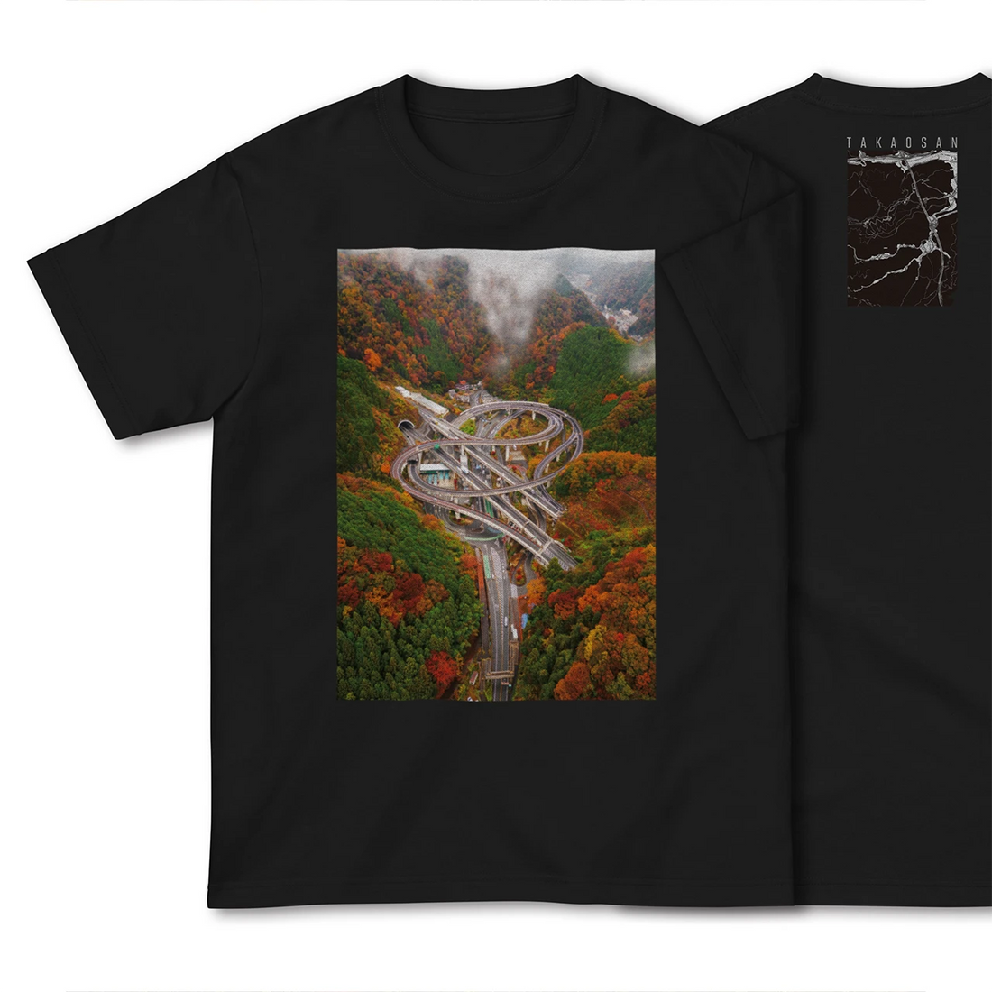 【高尾山(東京都)】Map World ハイクオリティTシャツ
