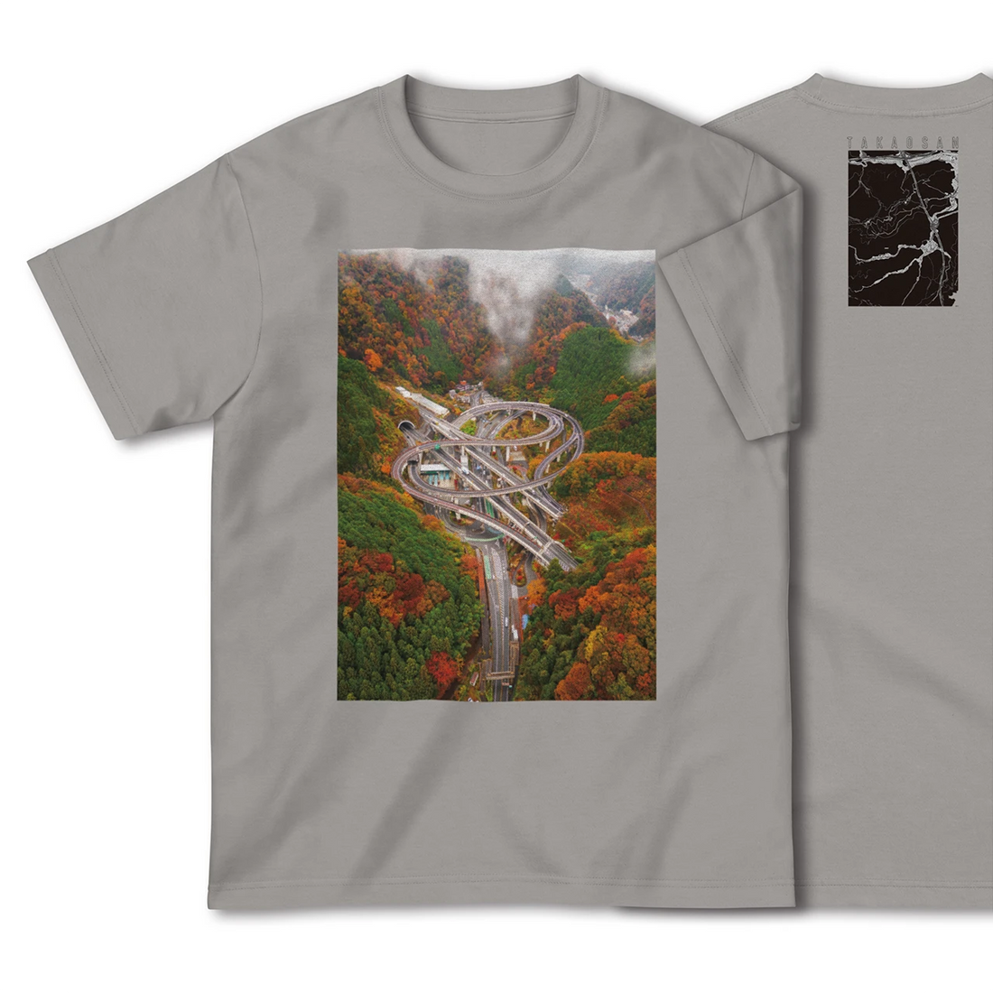 【高尾山(東京都)】Map World ハイクオリティTシャツ