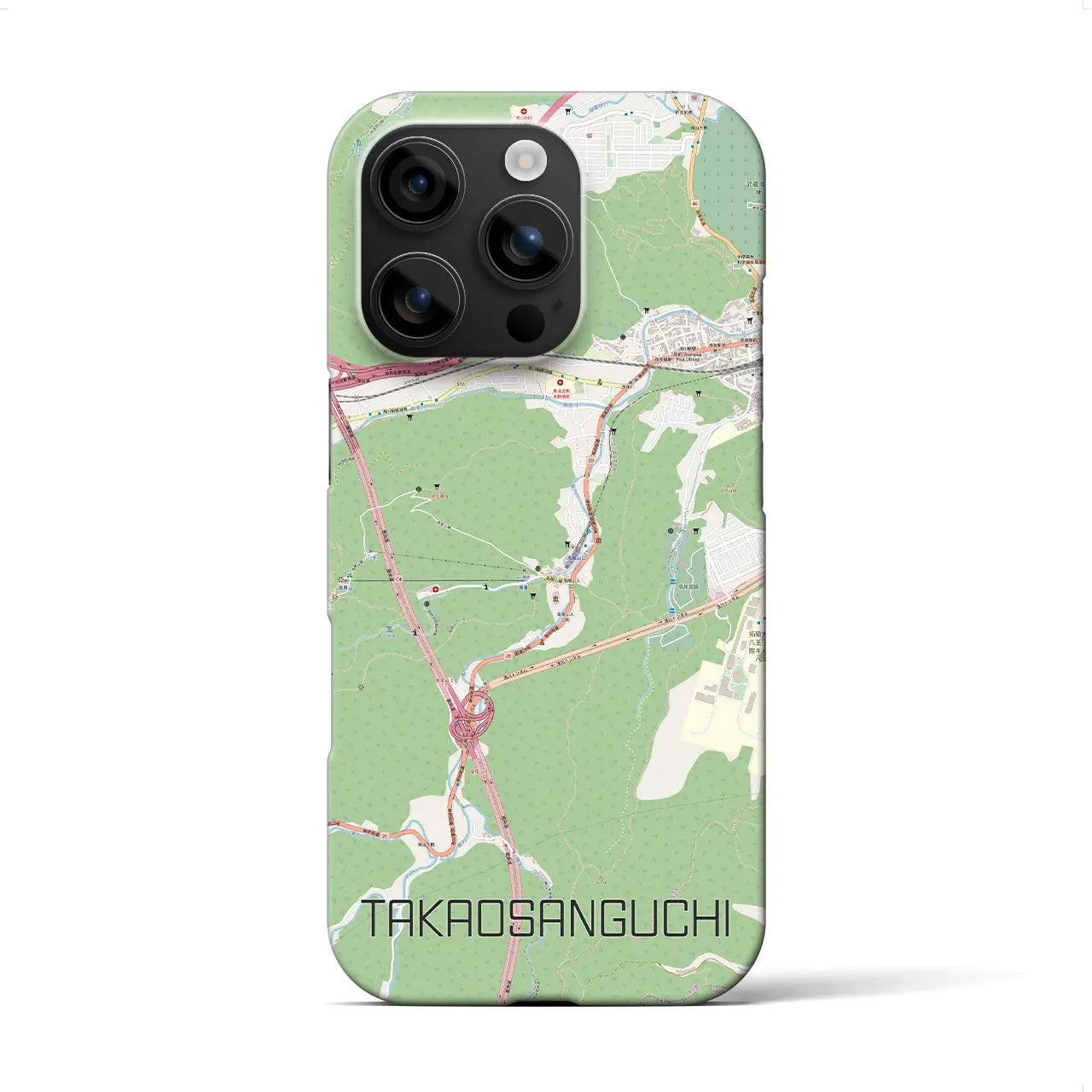 【高尾山口(東京都)】地図柄iPhoneケース(バックカバータイプ)