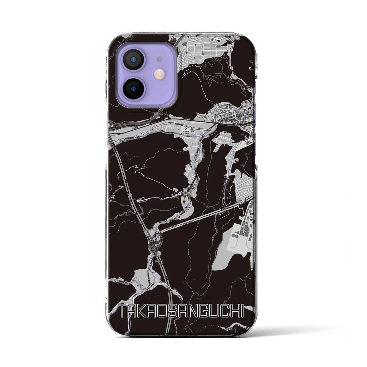 【高尾山口(東京都)】地図柄iPhoneケース(クリアタイプ)